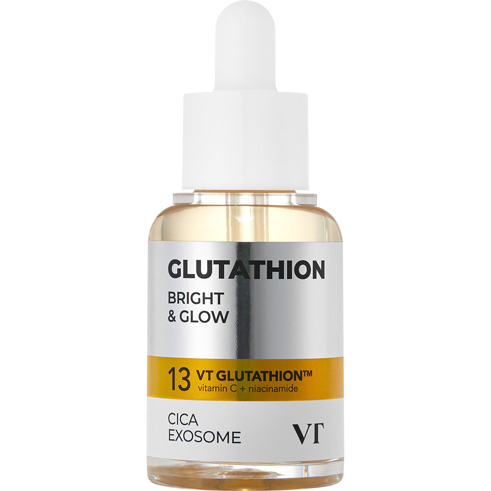 VT COSMETICS Glutathion Cica Exosome G2 Aufhellende Ampulle - Gesichtsserum mit Glutathion und Niacinamid für hellere Haut und verbesserten ungleichmäßigen Hautton - 30 ml