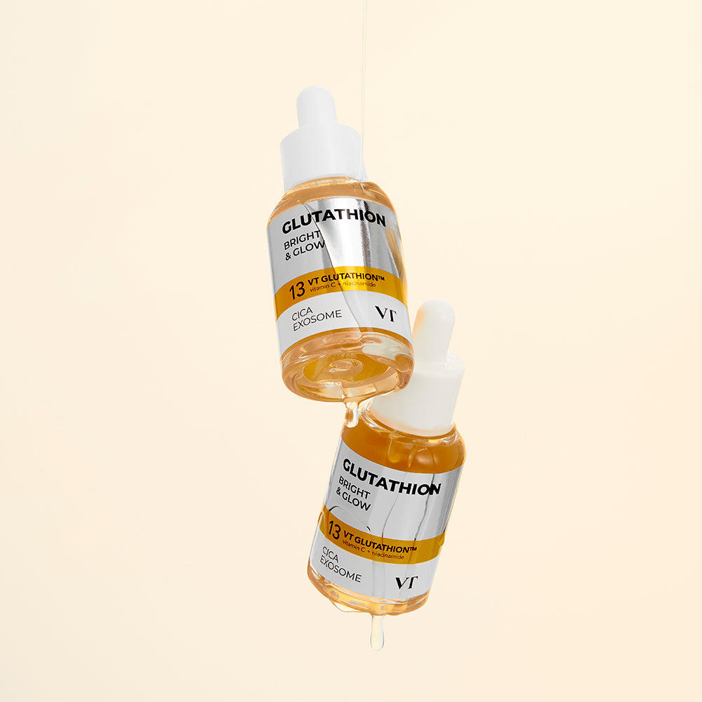 VT COSMETICS Glutathion Cica Exosome G2 Aufhellende Ampulle - Gesichtsserum mit Glutathion und Niacinamid für hellere Haut und verbesserten ungleichmäßigen Hautton - 30 ml