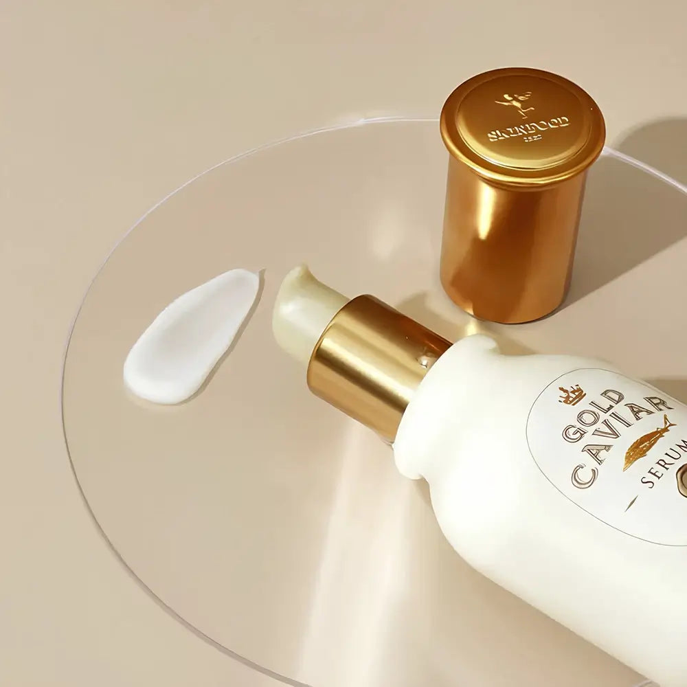SKINFOOD Gold Caviar EX Serum für das Gesicht mit Kaviar und Gold - Intensive Feuchtigkeit und Faltenreduktion, 50 ml