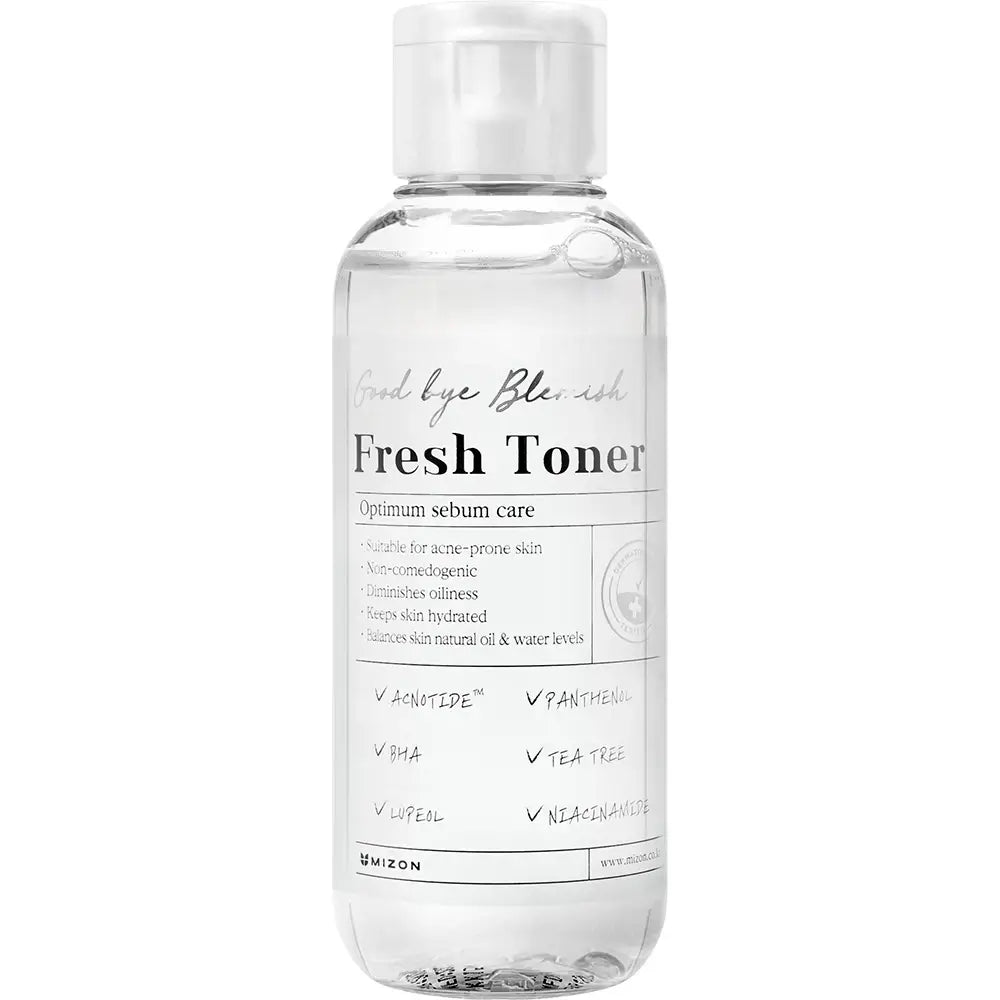 MIZON Good Bye Blemish Fresh Toner - Toner für das Gesicht mit Salicylsäure und Panthenol zur Behandlung und Vorbeugung von Hautunreinheiten wie Akne und Mitessern - 120 ml