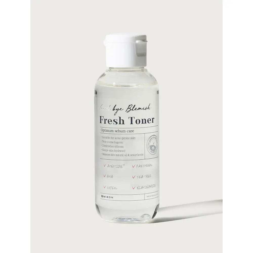 MIZON Good Bye Blemish Fresh Toner - Toner für das Gesicht mit Salicylsäure und Panthenol zur Behandlung und Vorbeugung von Hautunreinheiten wie Akne und Mitessern - 120 ml