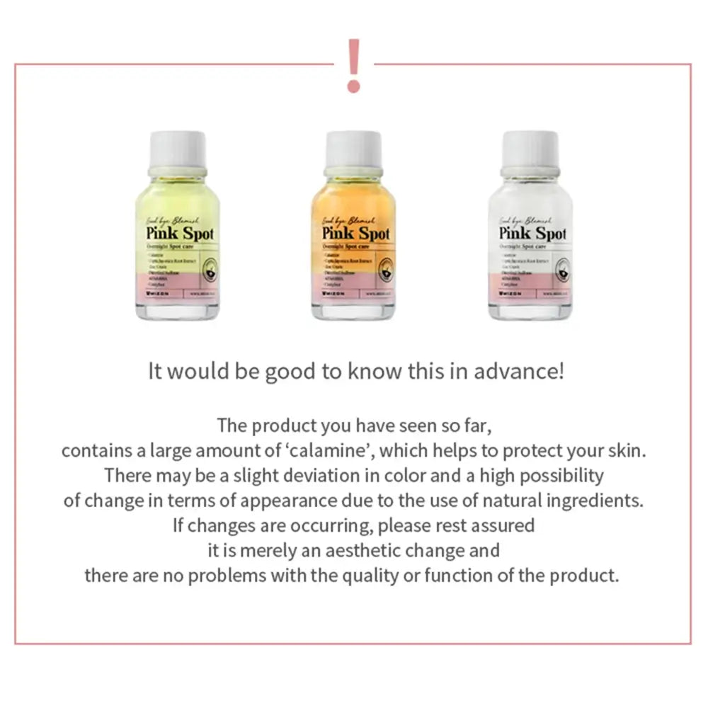 MIZON Good Bye Blemish Pink Spot - Gesichtsserum mit AHA- und Salicylsäure (BHA) zur Behandlung von Hautunreinheiten und zur Beruhigung akneanfälliger Haut - 19 ml