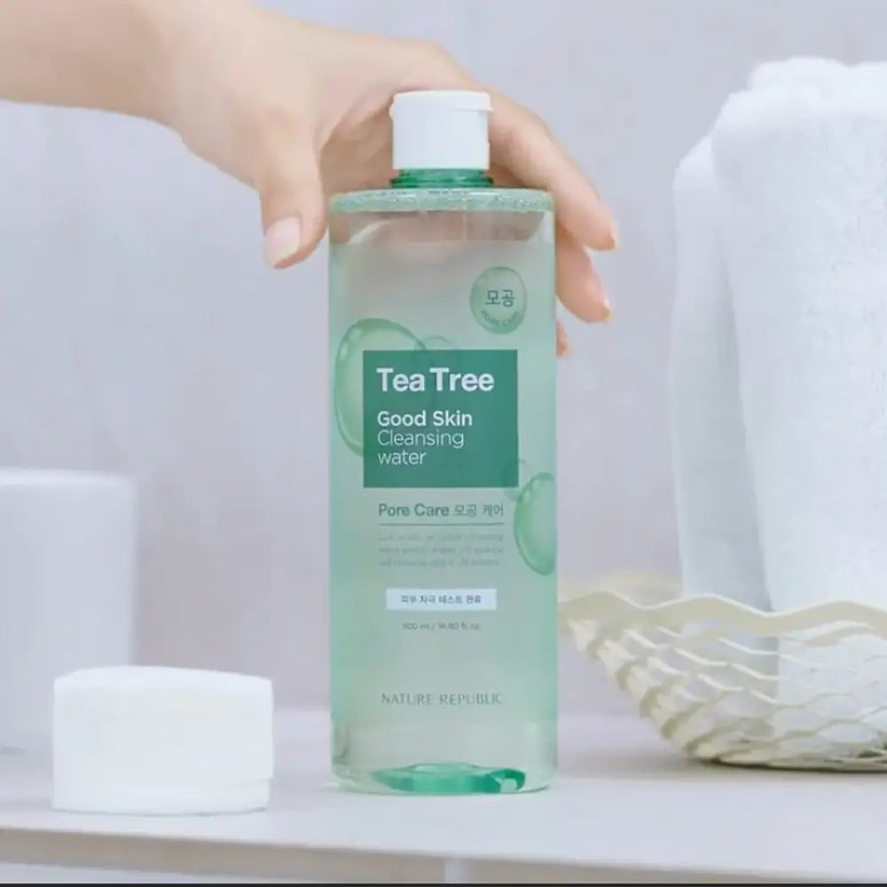 NATURE REPUBLIC Good Skin Tea Tree Ampoule Cleansing Water - 500 ml