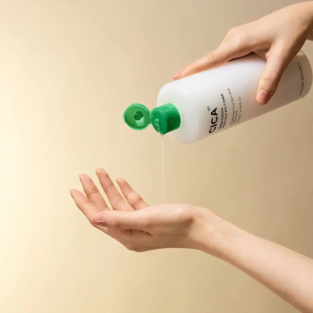 NATURE REPUBLIC Green Derma Beruhigendes Gesichtswasser - Intensive Feuchtigkeit und Reparatur für empfindliche Haut
