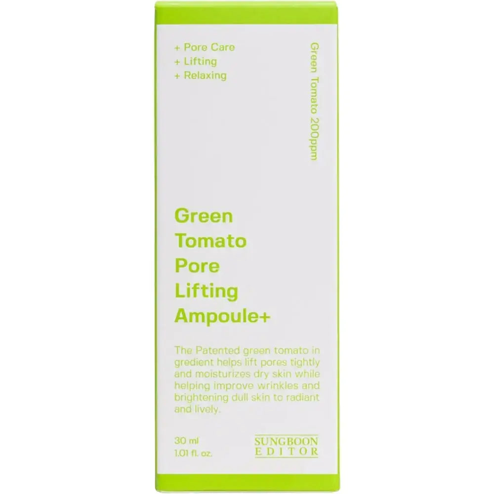 SUNGBOON EDITOR Green Tomato Serum für Gesicht - Pore Lifting - Festigkeit, Mattierung und Porenverkleinerung, 30 ml