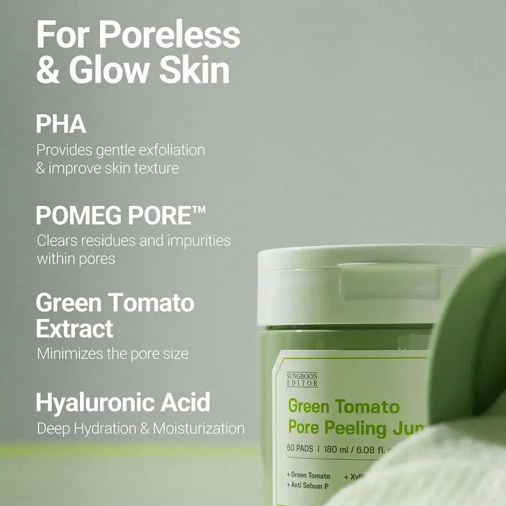 SUNGBOON EDITOR Green Tomato Toner Peeling Pad