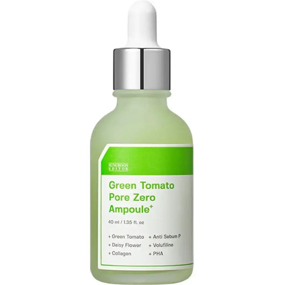 SUNGBOON EDITOR Green Tomato Pore Zero Ampoule Serum - Porenminimierung und Feuchtigkeitspflege, 40 ml