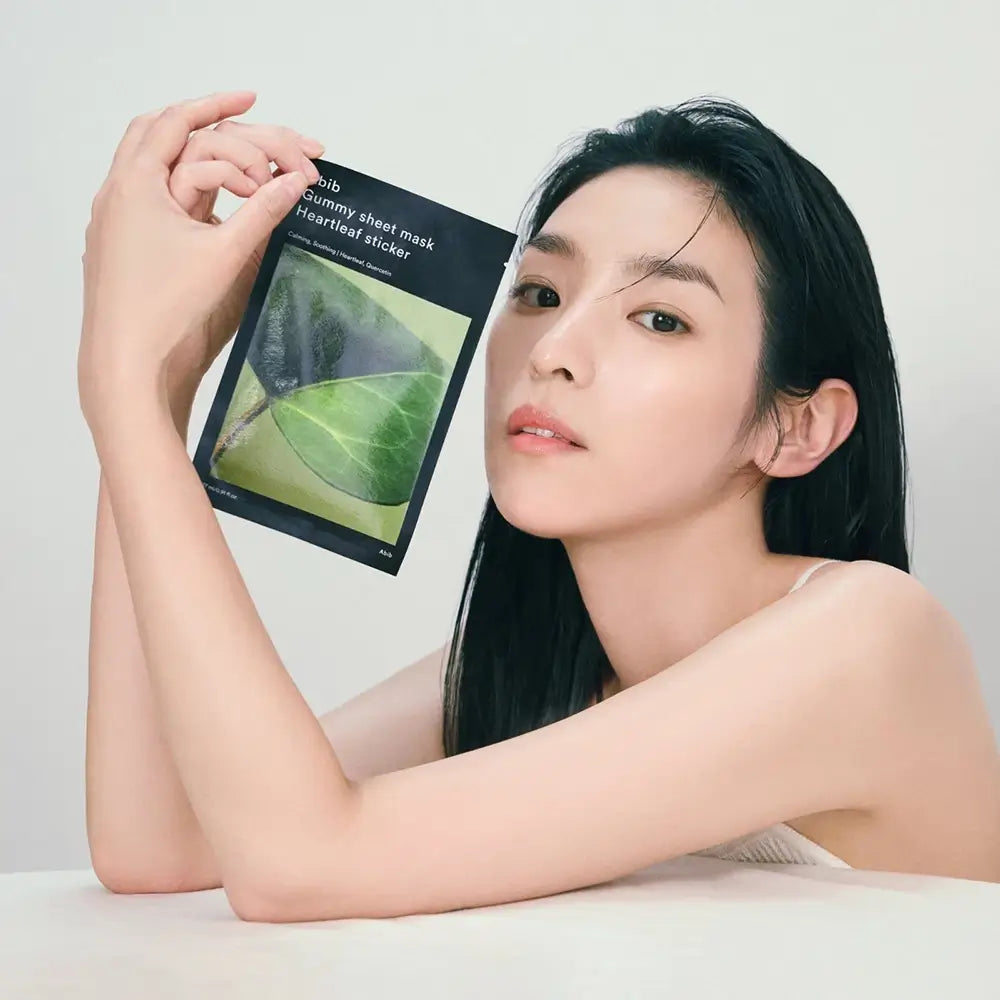 ABIB Gummy Sheet Mask Heartleaf - Intensive Feuchtigkeit und Beruhigung, 27 ml