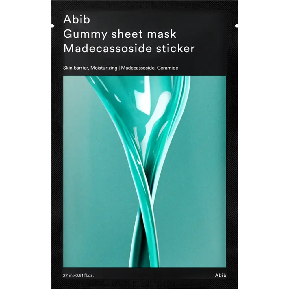 ABIB Gummy Sheet Mask Madecassoside - Intensive Feuchtigkeit und Reparatur, 27ml