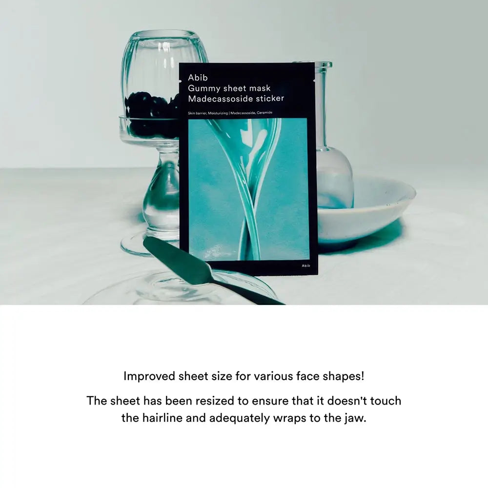 ABIB Gummy Sheet Mask Madecassoside - Intensive Feuchtigkeit und Reparatur, 27ml