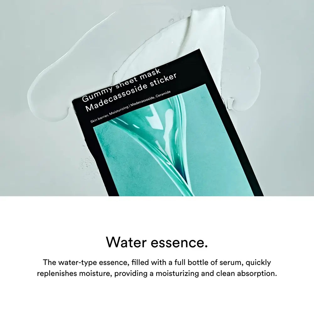 ABIB Gummy Sheet Mask Madecassoside - Intensive Feuchtigkeit und Reparatur, 27ml