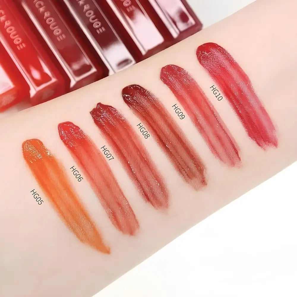 BLACK ROUGE Half N Half Water Glow 2 - Flüssiger Lippenstift mit Squalan und natürlichen Weichmachern, der die Lippen mit Feuchtigkeit versorgt und den ganzen Tag über für Komfort sorgt - 3,5 g - HG07 Cinnamon Syrup