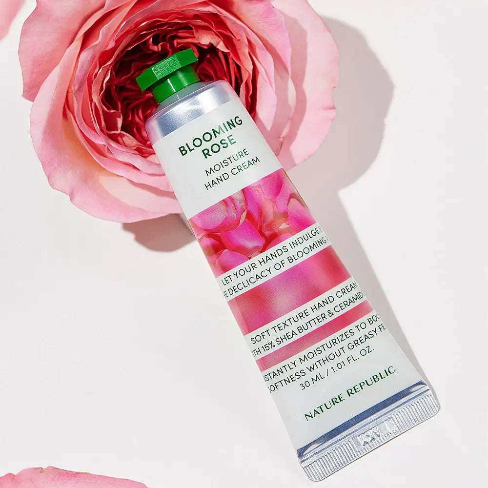 NATURE REPUBLIC Hand and Nature Handcreme Blooming Rose - Intensive Feuchtigkeit und Geschmeidigkeit, 30 ml