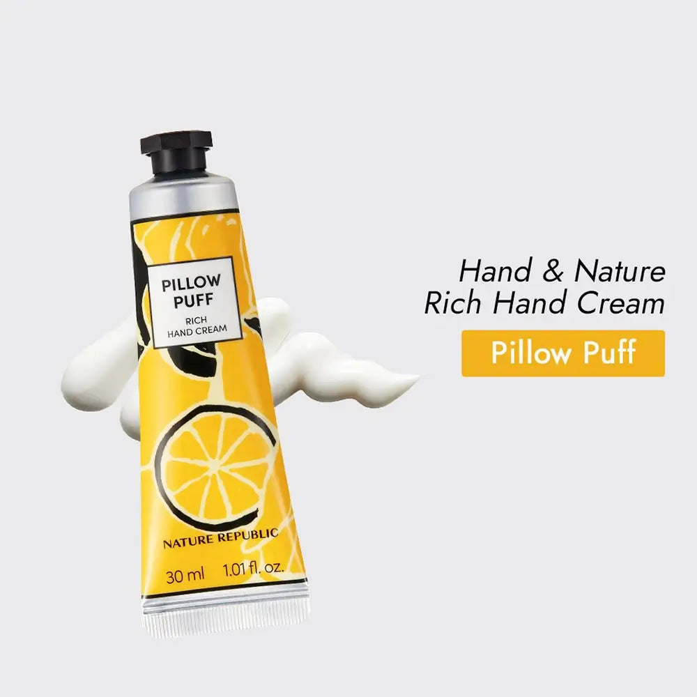 Hand und Natur Kissenpuffs Reichhaltige Handcreme 30 ml