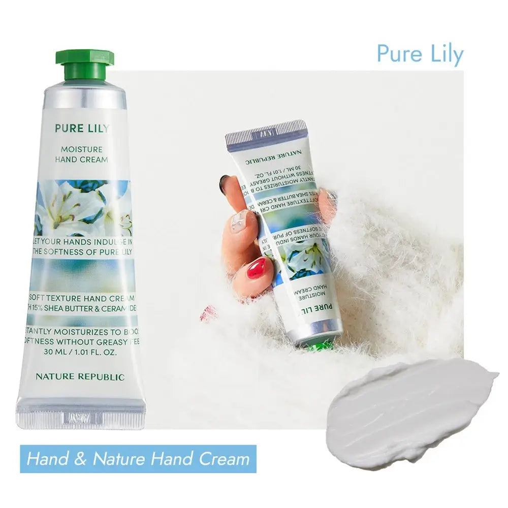 Hand und Natur Reine Lilie Feuchtigkeitsspendende Handcreme 30 ml