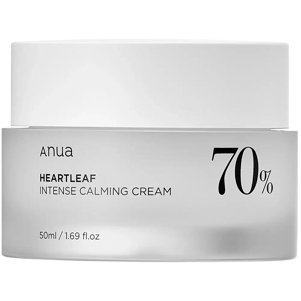 ANUA Heartleaf 70% Feuchtigkeitscreme - Intensive Beruhigung & Feuchtigkeitspflege für empfindliche Haut, 50 ml