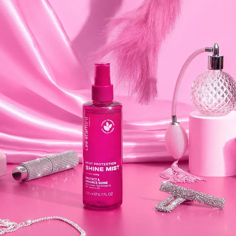 LEE STAFFORD Hitzeschutz Glanzspray - Haarspray mit Grüntee-Extrakt und Provitamin B5, schützt das Haar vor Hitze von Styling-Geräten - 200 ml