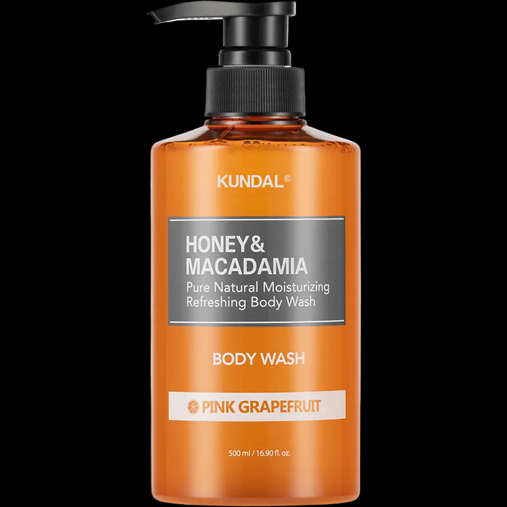 KUNDAL Honig & Macadamia Pure Body Wash - Duschgel mit Aloe Vera und Honigextrakt zur Hautreinigung und für Komfort - 500 ml