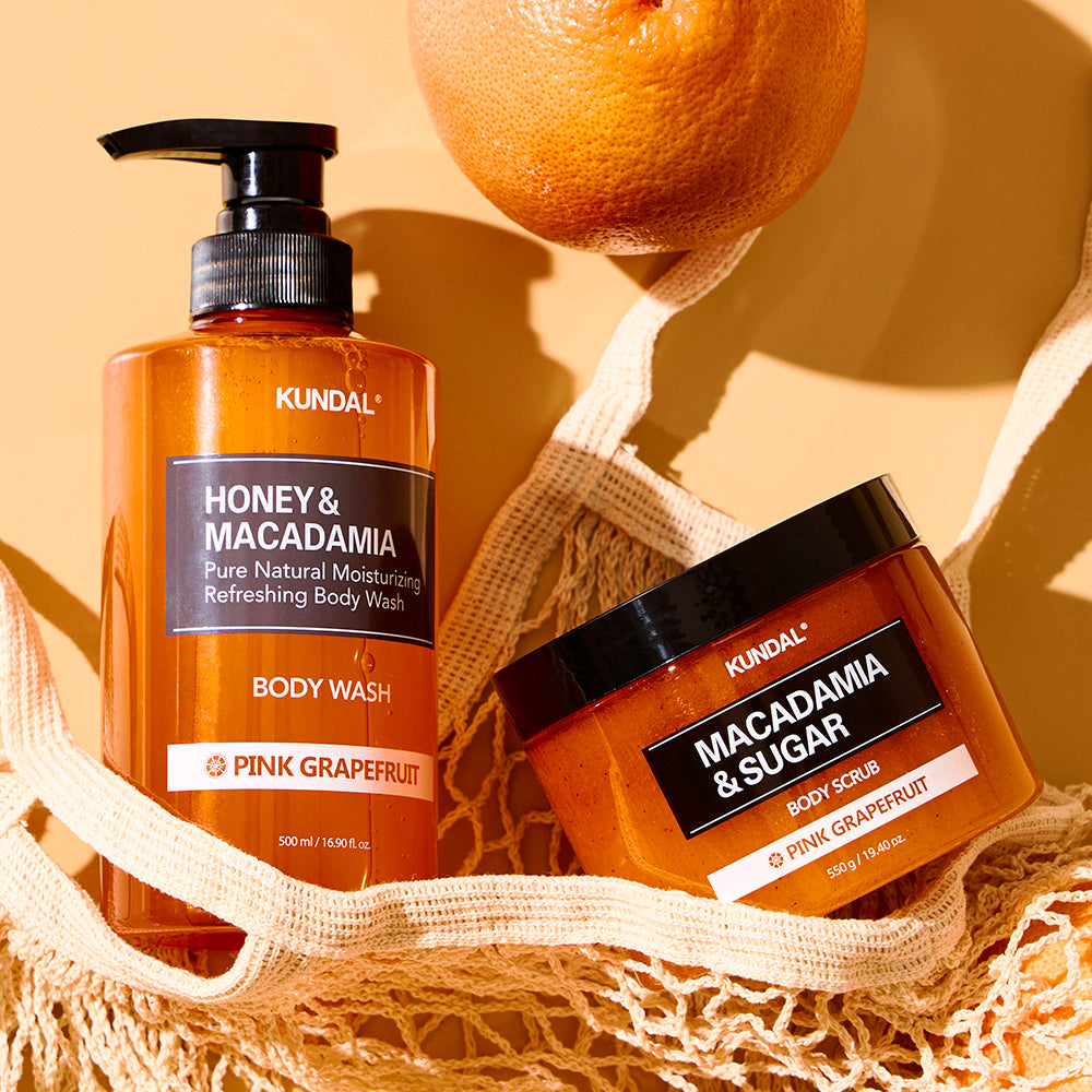 KUNDAL Honig & Macadamia Pure Body Wash - Duschgel mit Aloe Vera und Honigextrakt zur Hautreinigung und für Komfort - 500 ml