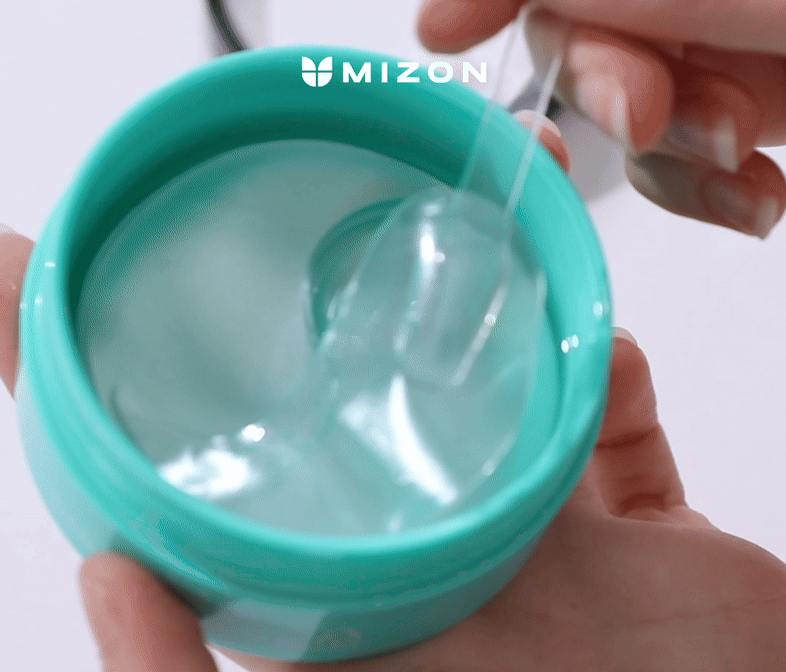 MIZON Hyaluronsäure Augen Gel Patch - Augenpads mit Hyaluronsäure und Meeresextrakten, die zur Feuchtigkeitspflege der empfindlichen Augenpartie beitragen und den Hautkomfort erhalten - 60 Stück