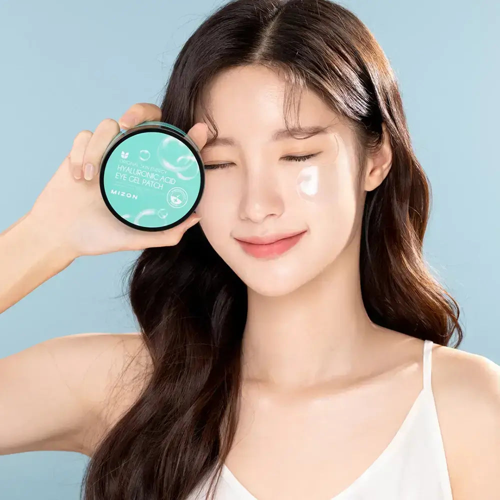 MIZON Hyaluronsäure Augen Gel Patch - Augenpads mit Hyaluronsäure und Meeresextrakten, die zur Feuchtigkeitspflege der empfindlichen Augenpartie beitragen und den Hautkomfort erhalten - 60 Stück
