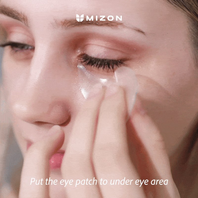 MIZON Hyaluronsäure Augen Gel Patch - Augenpads mit Hyaluronsäure und Meeresextrakten, die zur Feuchtigkeitspflege der empfindlichen Augenpartie beitragen und den Hautkomfort erhalten - 60 Stück