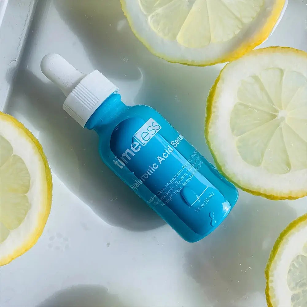 Timeless Skin Care Pure Line Hyaluronsäure & Vitamin C Serum - Intensive Feuchtigkeit und Ausstrahlung, 30 ml