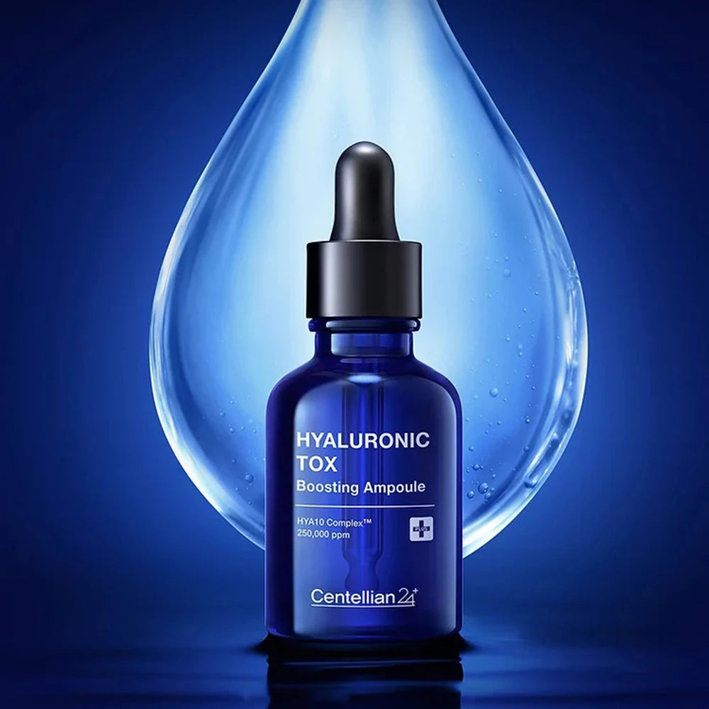 CENTELLIAN24 Hyaluron-Tox Boosting Ampulle - Gesichtsserum mit Hyaluronsäure und Panthenol zur Hautfeuchtigkeit und Komfort - 30 ml