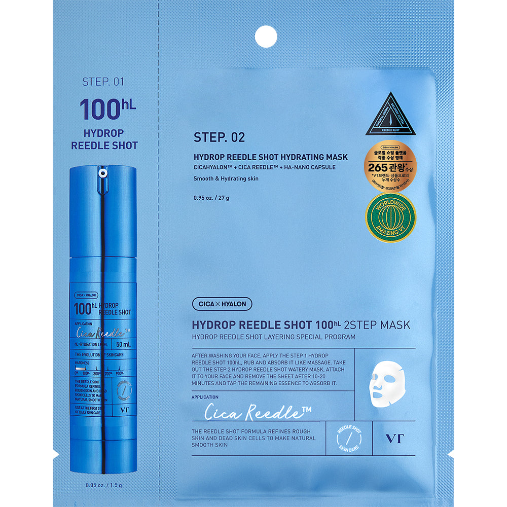 VT COSMETICS Hydrop Reedle Shot 100hL 2-Stufen-Tuchmaske
