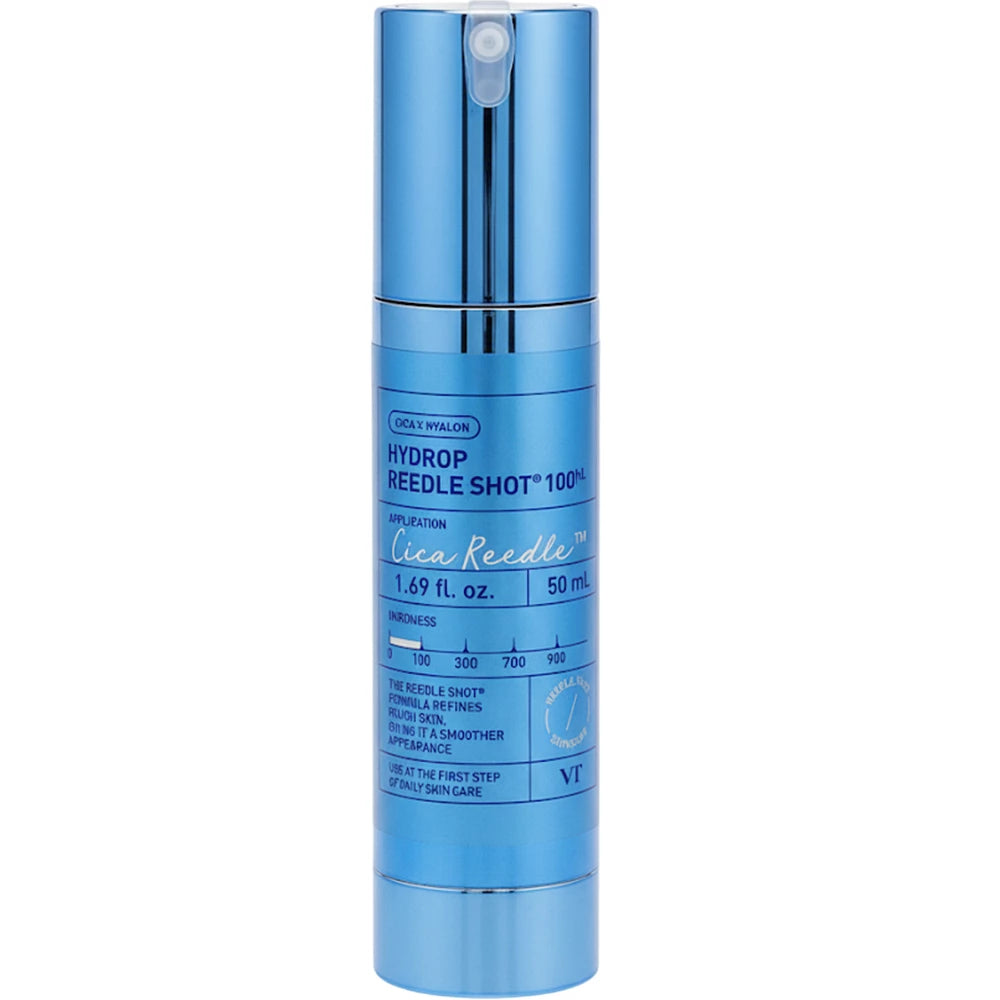 VT COSMETICS Hydrop Reedle Shot 100 - Gesichtsserum mit Hyaluronsäure und Niacinamid, zur Hautfeuchtigkeitspflege - 50 ml