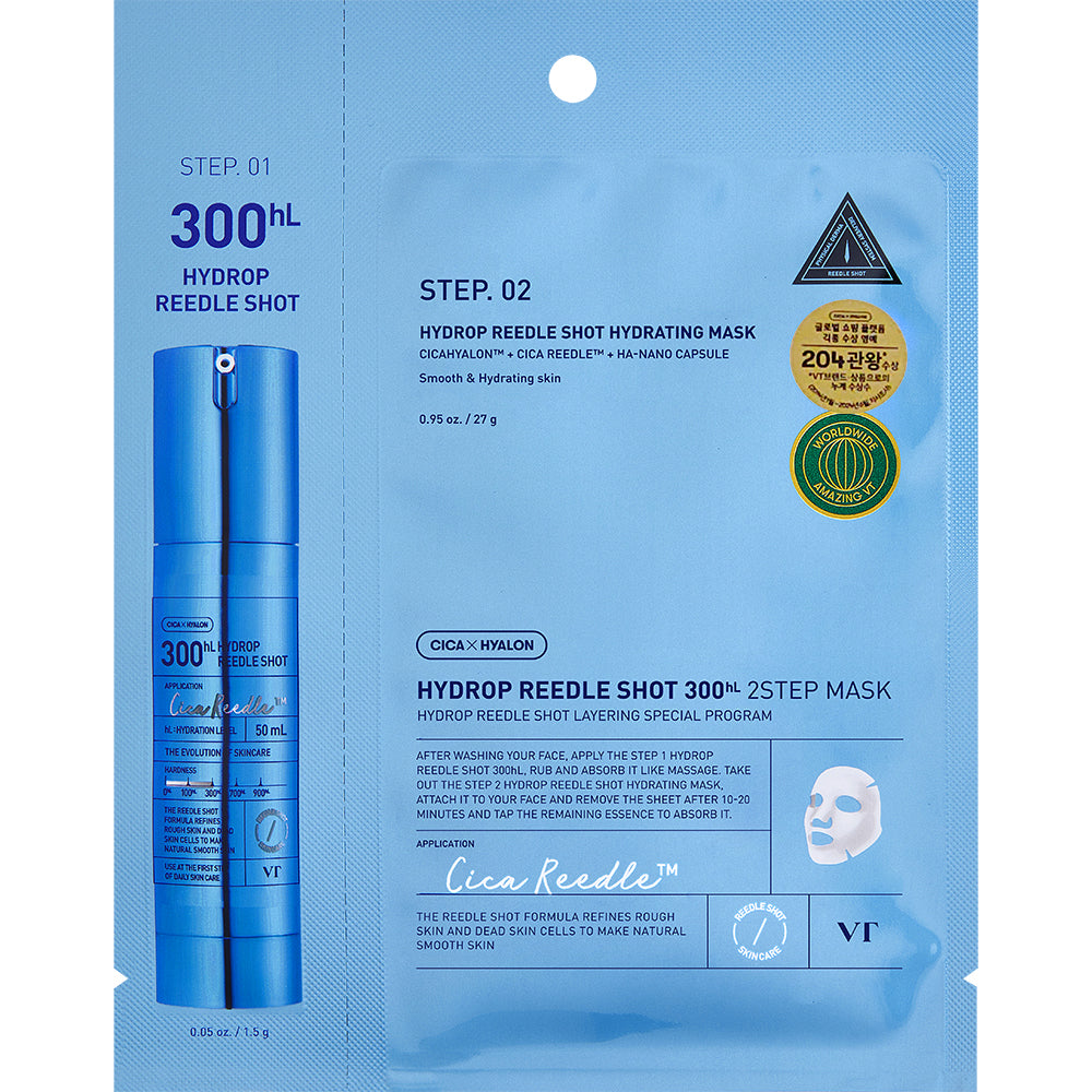 VT COSMETICS Hydrop Reedle Shot 300hL 2-Stufen-Tuchmaske