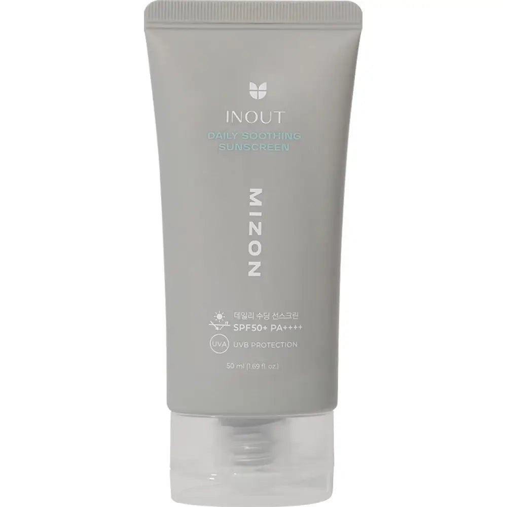 MIZON Inout Daily Soothing Sonnencreme SPF 50+PA++++ - Gesichtscreme mit Centella Asiatica und Hyaluronsäure zur Reduzierung von Rötungen und zur Aufrechterhaltung eines gleichmäßigen und ausgewogenen Teints - 50 ml