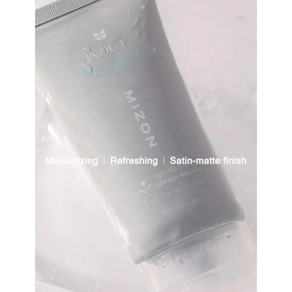MIZON Inout Daily Soothing Sonnencreme SPF 50+PA++++ - Gesichtscreme mit Centella Asiatica und Hyaluronsäure zur Reduzierung von Rötungen und zur Aufrechterhaltung eines gleichmäßigen und ausgewogenen Teints - 50 ml
