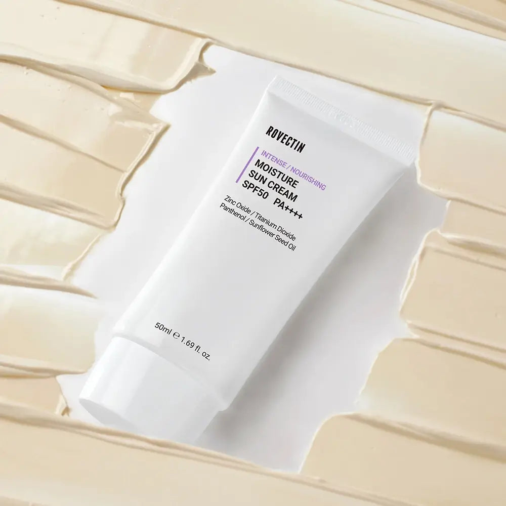 ROVECTIN Intense Moisture Sun LSF50 PA++++ - Gesichtscreme mit Panthenol (Vitamin B5) und Tocopherol (Vitamin E) für Sonnenschutz und Hautfeuchtigkeit - 50 ml