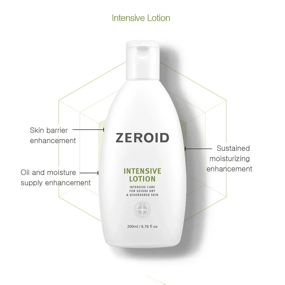 ZEROID Intensive Lotion - Körperlotion mit Defensamid und Squalane zur Hydratation und Hautkomfort - 200 ml