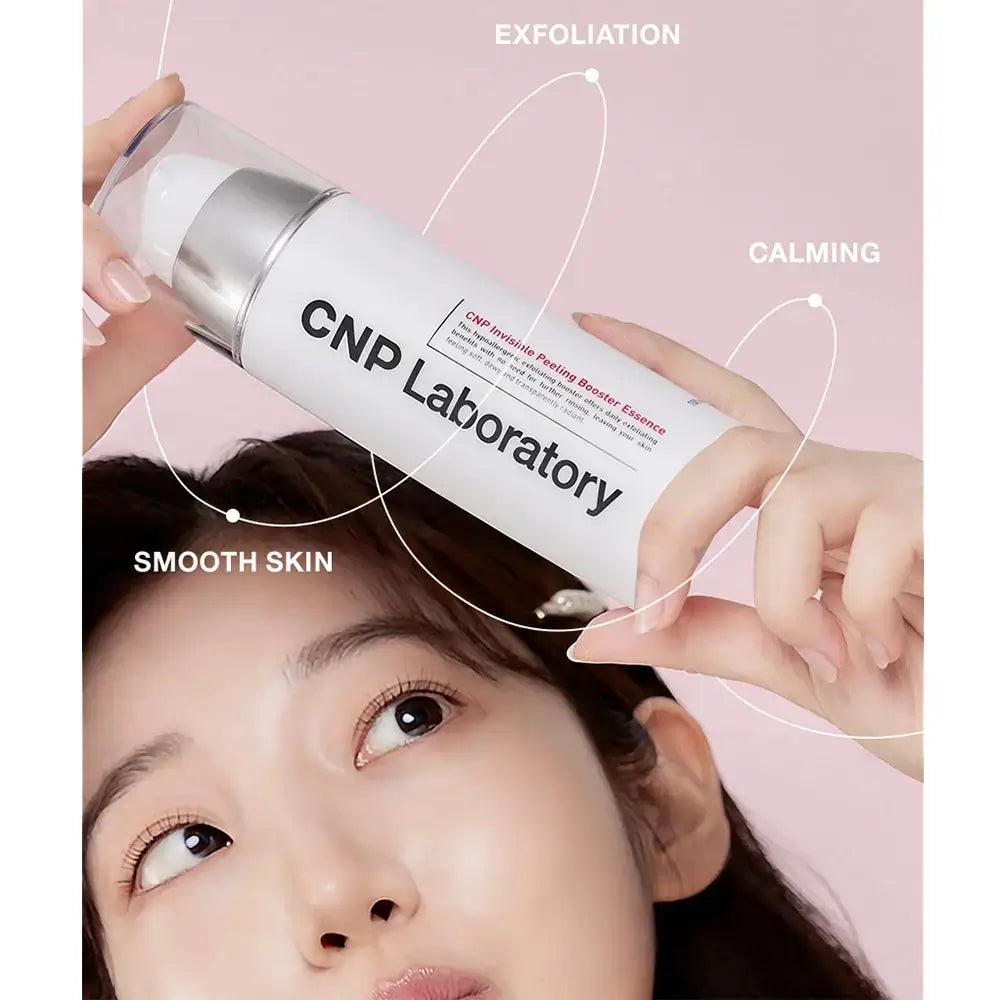 CNP LABORATORY Unsichtbarer Peeling Booster Essence - Gesichtsserum mit Gluconolacton PHA und Hyaluronsäure