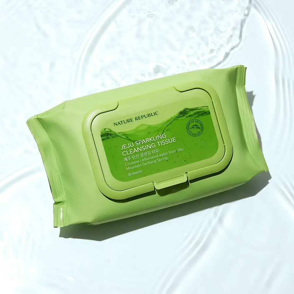 Jeju Sparkling Cleansing Tissue Servetele demachiante 50 Stk.