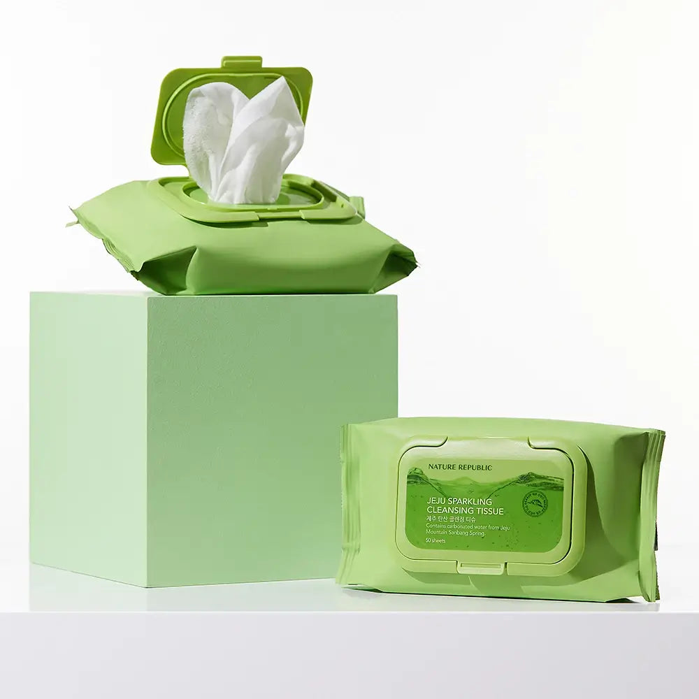 Jeju Sparkling Cleansing Tissue Servetele demachiante 50 Stk.