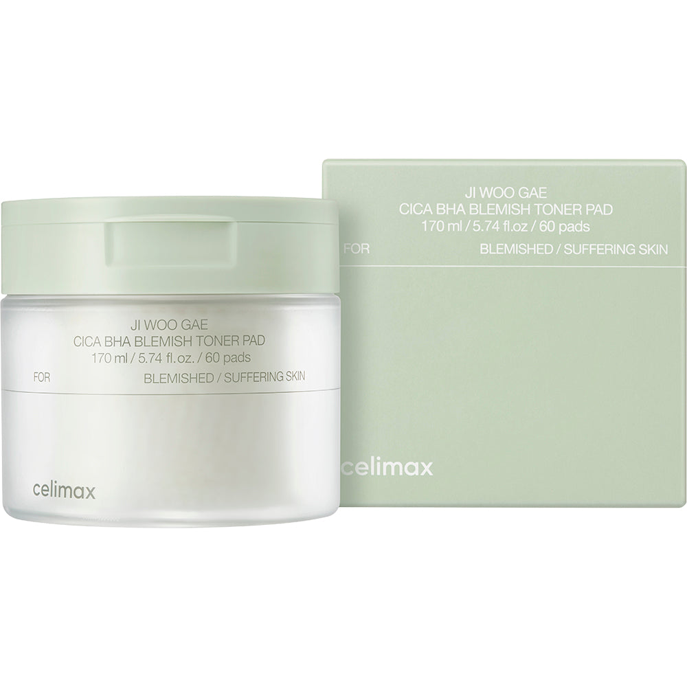 CELIMAX Ji Woo Gae Cica BHA Blemish Toner Pads, 60 Stück