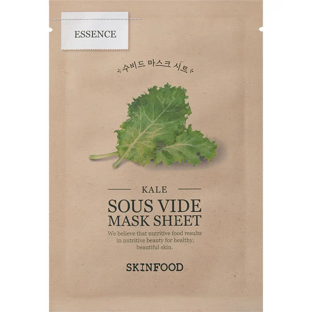 SKINFOOD Grünkohl Sous Vide Gesichtsmaske - Intensive Feuchtigkeit und Glanz, 22 g