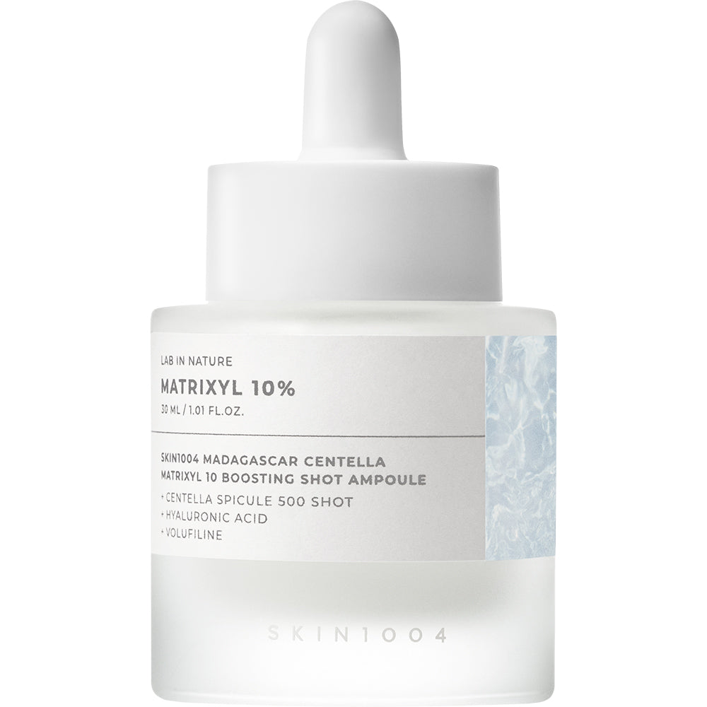 SKIN1004 Lab in Nature Madagascar Centella Matrixyl 10 Boosting Shot Ampoule - Gesichtsserum mit Hyaluronsäure und Centella Asiatica aus Madagaskar zur Hautfeuchtigkeit und Hautkomfort - 30 ml
