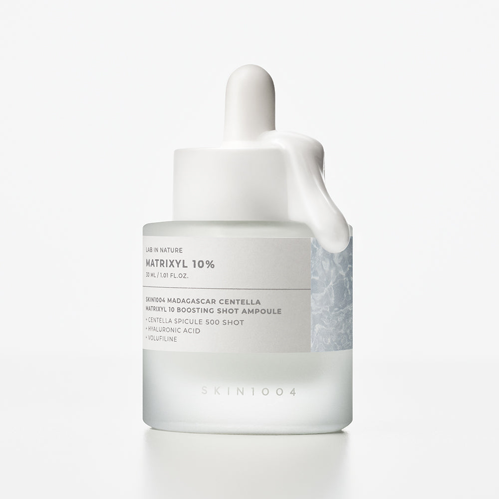 SKIN1004 Lab in Nature Madagascar Centella Matrixyl 10 Boosting Shot Ampoule - Gesichtsserum mit Hyaluronsäure und Centella Asiatica aus Madagaskar zur Hautfeuchtigkeit und Hautkomfort - 30 ml