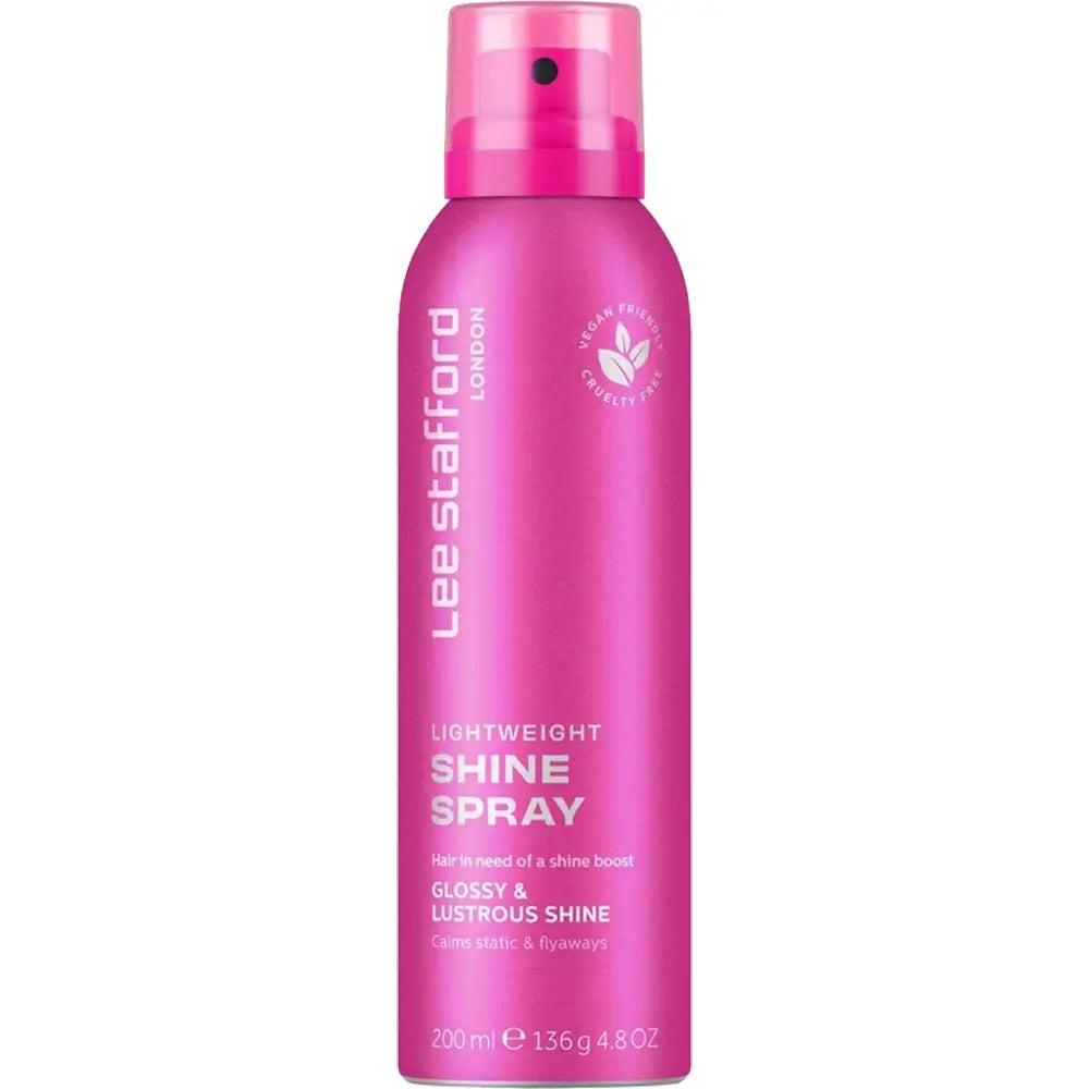 LEE STAFFORD Leichtes Glanzspray - Haarspray mit Grüntee-Extrakt und Pro-Shine Complex, schützt das Haar vor freien Radikalen und sorgt für ein glattes Finish - 200 ml