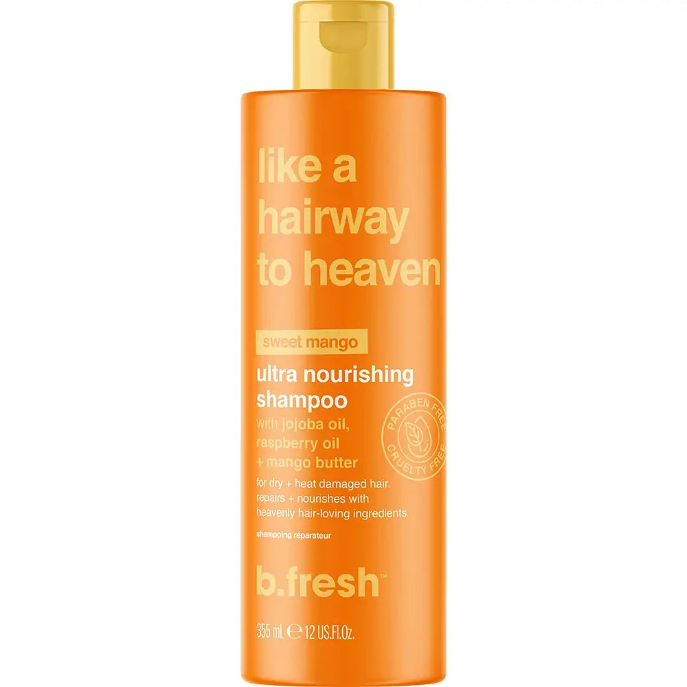 B.fresh Hairway to Heaven Shampoo Nährend mit Mango - Reparatur und Feuchtigkeit für trockenes Haar, 355 ml