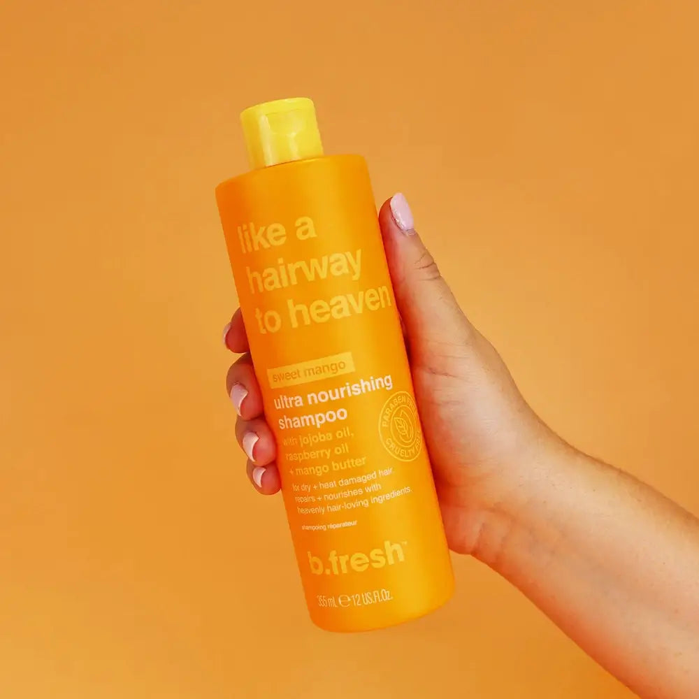 B.fresh Hairway to Heaven Shampoo Nährend mit Mango - Reparatur und Feuchtigkeit für trockenes Haar, 355 ml