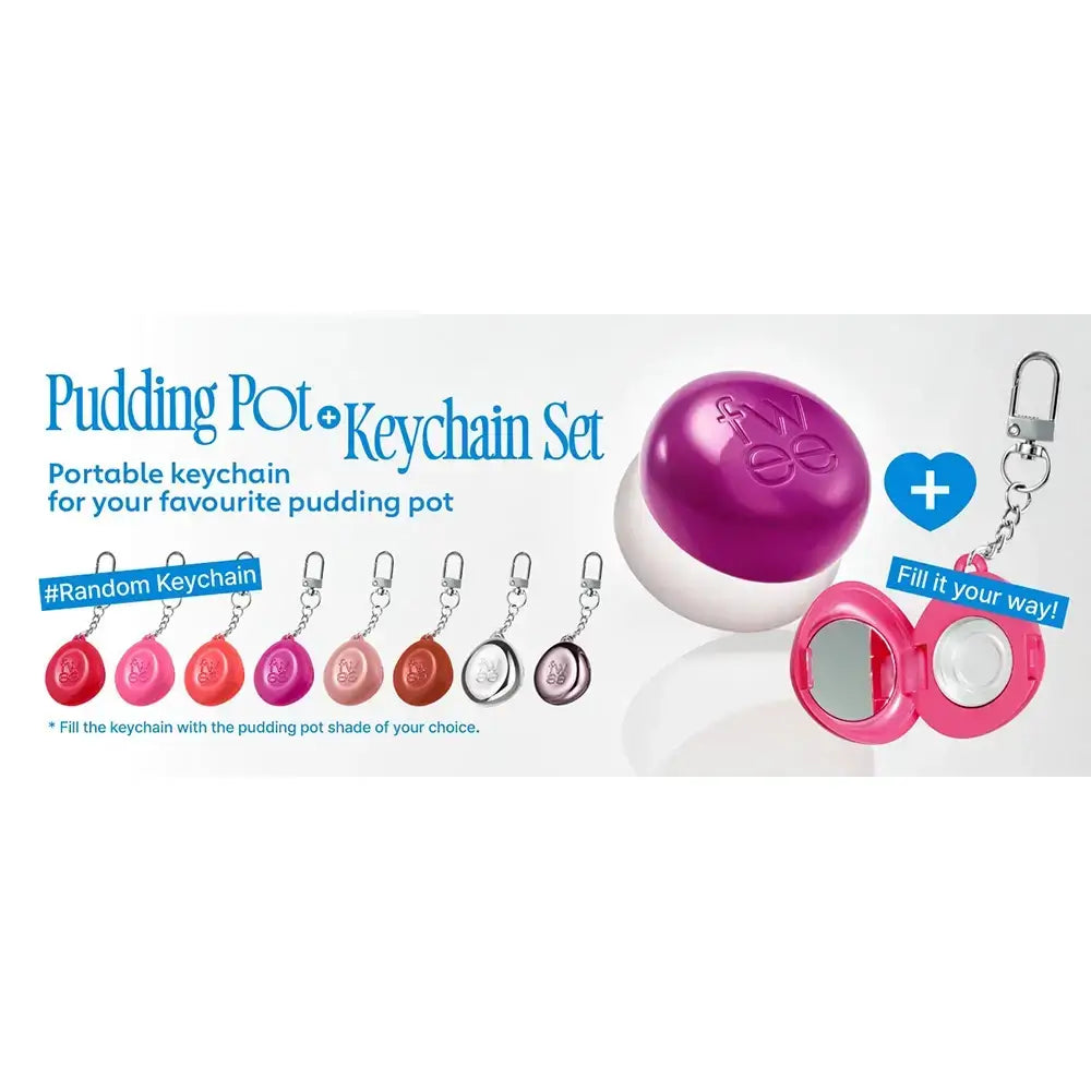FWEE Lippen- und Wangen-Blurry-Pudding-Topf + Schlüsselanhänger - PK02 Skirt