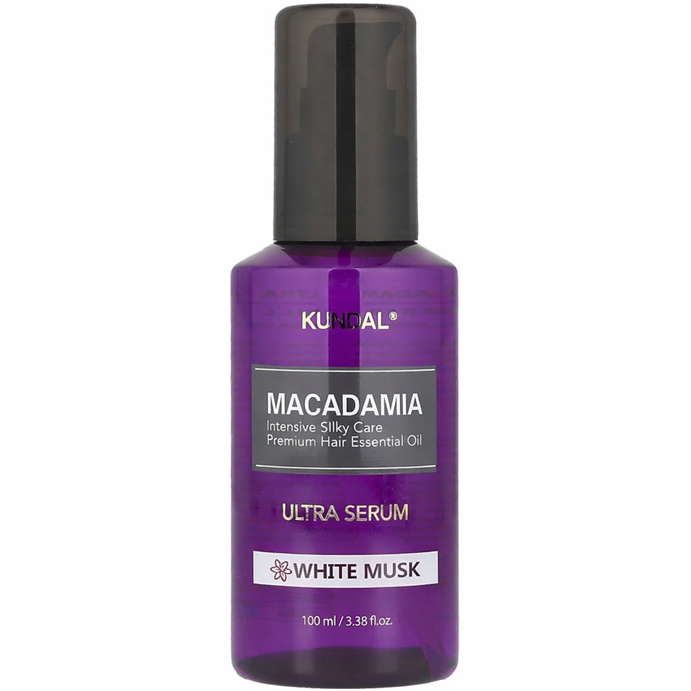 KUNDAL Macadamia Haarserum - Serum formuliert mit Macadamia-Kernöl und Arganöl, das zur Haarbefeuchtung, Glättung und Glanz beiträgt - 100 ml