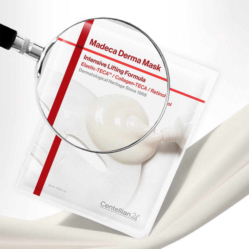 CENTELLIAN24 Madeca Derma Mask Intensive Lifting Formula - masca de fata formulata cu niacinamida si retinol, care contribuie la luminozitate si la mentinerea aspectului mai neted al pielii - 25 ml