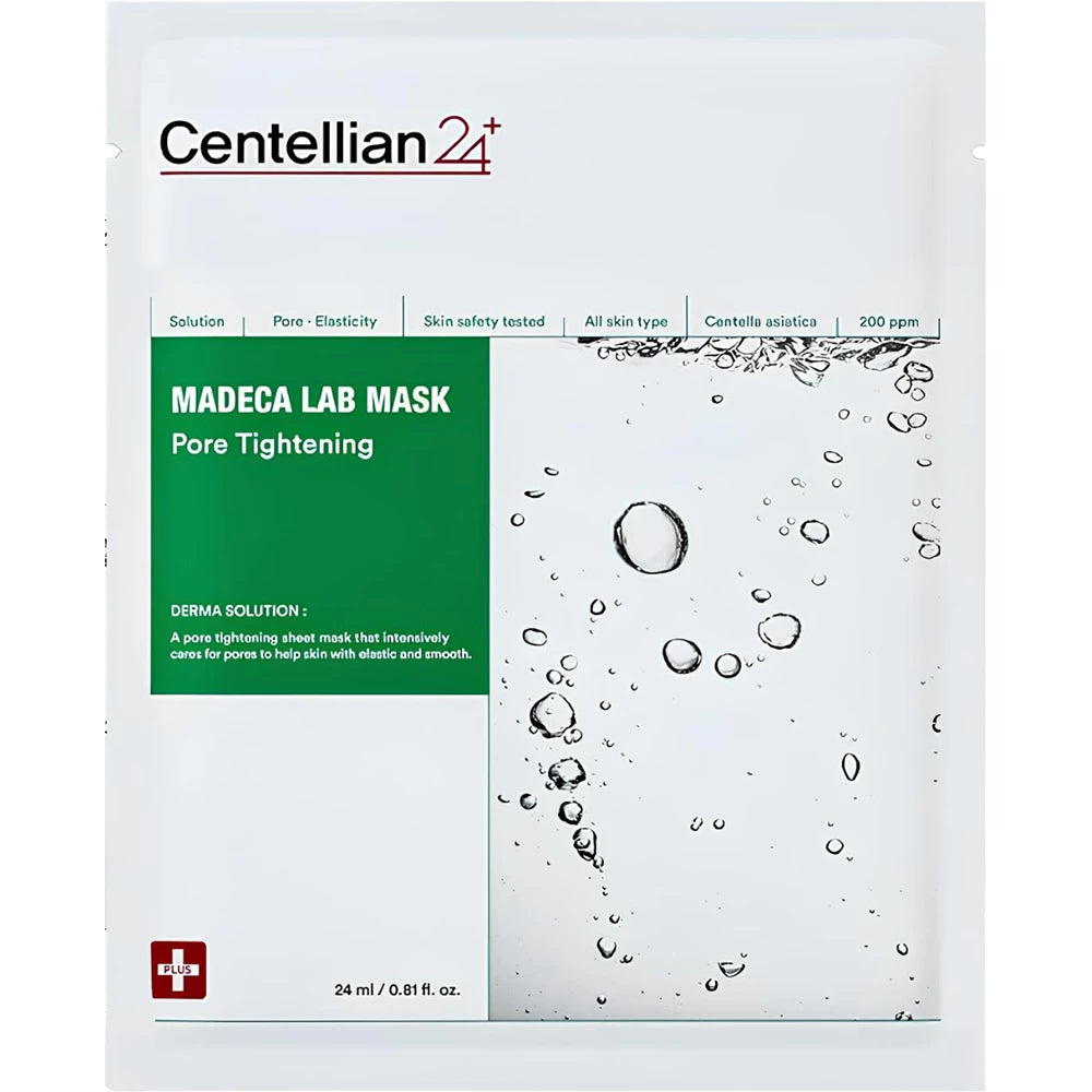 CENTELLIAN24 Madeca Lab Mask Pore Tightening - Gesichtsmaske mit Centella Asiatica Extrakt (TECA) und Niacinamid zur Porenstraffung und Hautfestigung - 24 ml