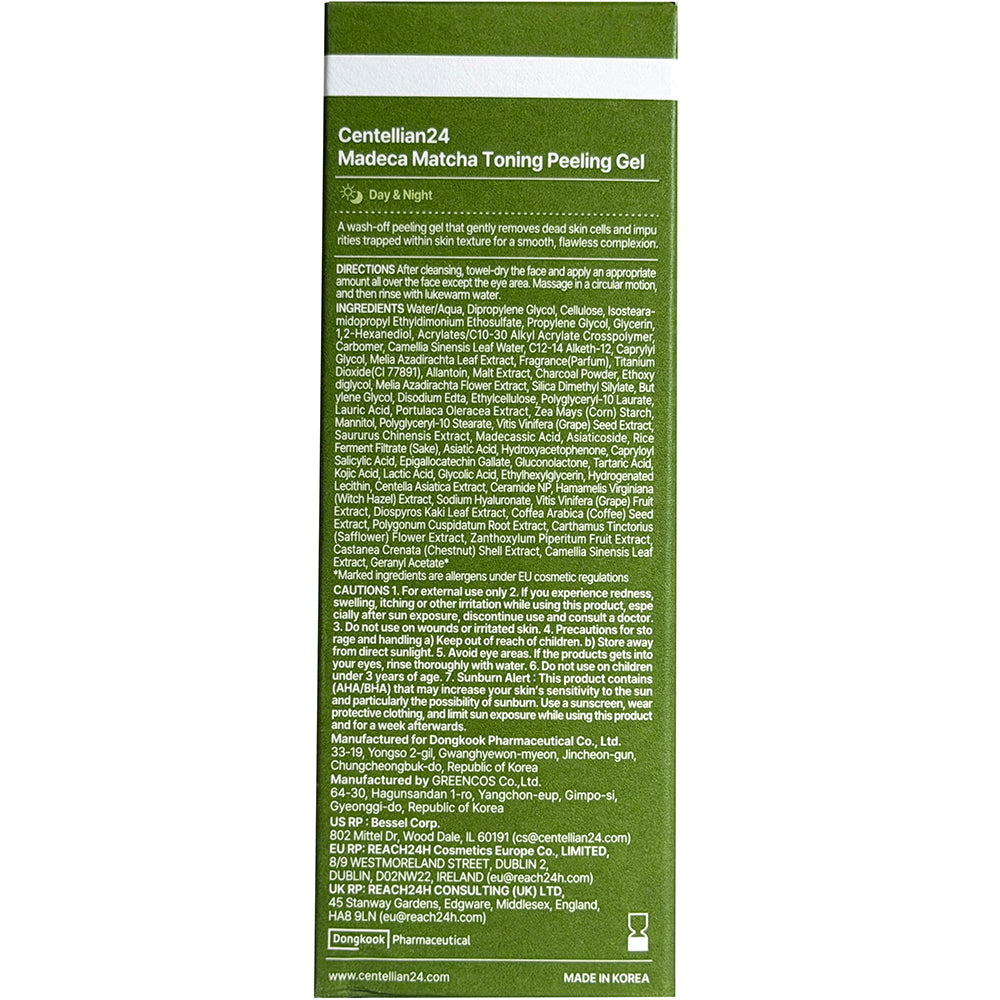 CENTELLIAN24 Madeca Matcha Toning Peeling-Gel, 150 ml